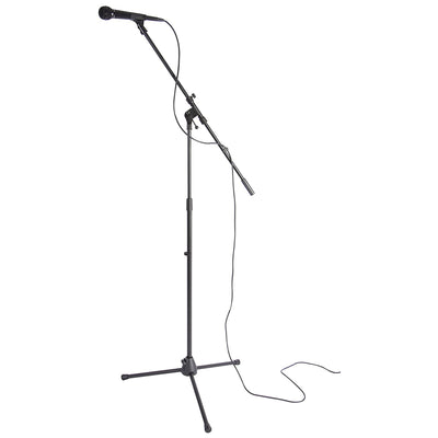 On-Stage Stands MS7701B Euro Boom Microphone Stand, Black
