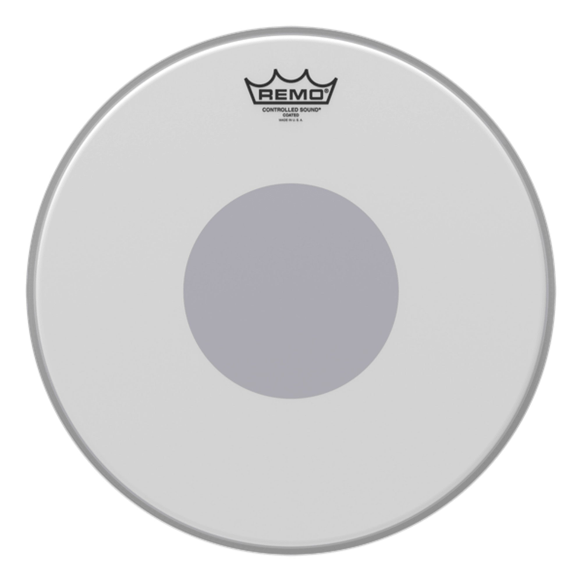 Remo CS-0114-10 14" Controlled Sound Coated Drum Head with Black Dot – Interstat