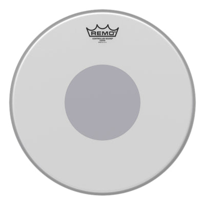 Remo CS-0114-10 14" Controlled Sound Coated Drum Head with Black Dot