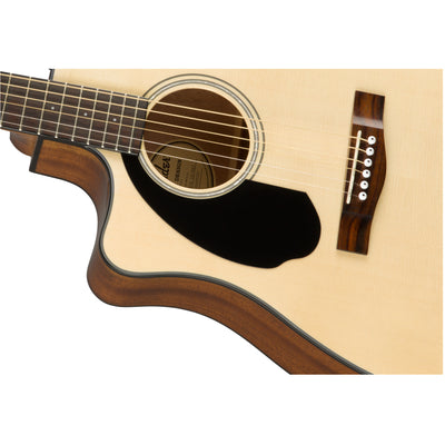 Fender CD-60SCE Dreadnought Left-Handed Acoustic-Electric Guitar, Natural (0970118021)