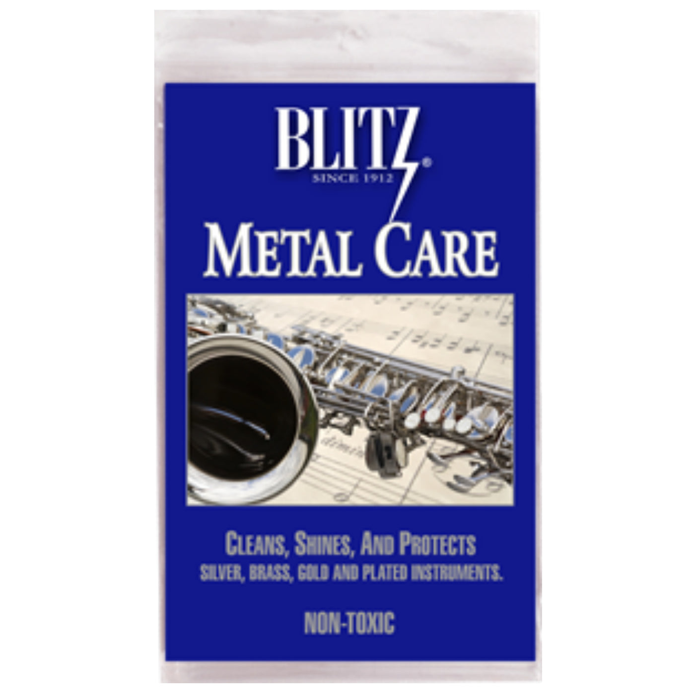 Blitz Metal Care Cloth for Musical Instruments