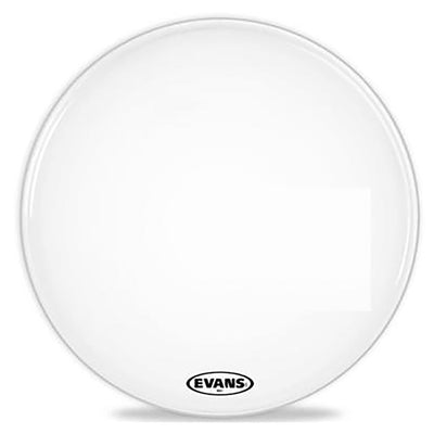 Evans MX1 White Marching Bass Drum Head, 16 Inch
