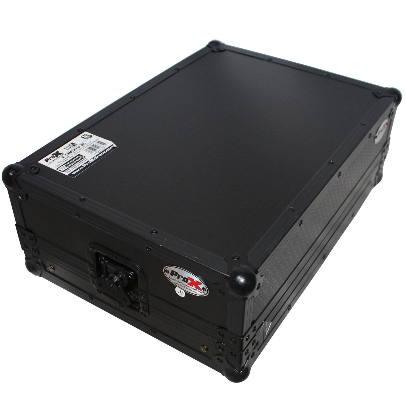 ProX X-19MIX7UBL 7U Rackmount Case Gemini CDM-4000 DJ Media Player, Top Slant, ATA-300 Style, Removable Front Panel, 19", Black on Black