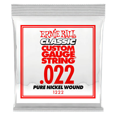Ernie Ball .022 Classic Pure Nickel Wound Electric Guitar String (P01222)