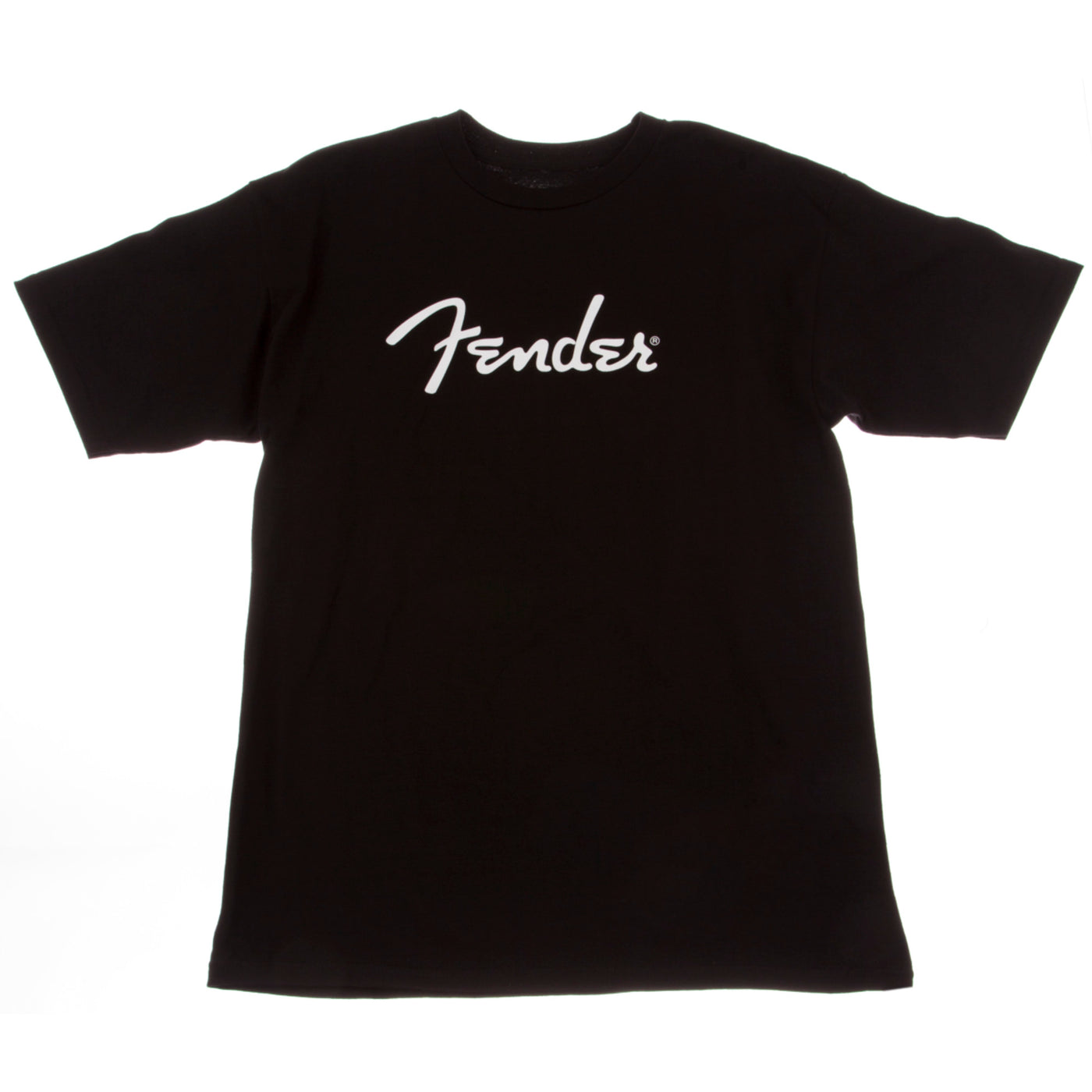 Fender Spaghetti Logo T-Shirt- Black, Large (9101000506)