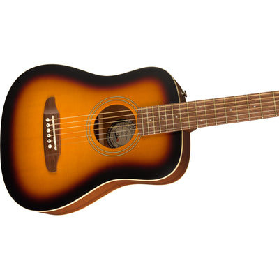 Fender Redondo Mini Acoustic Guitar with Bag, Sunburst (0970710103)