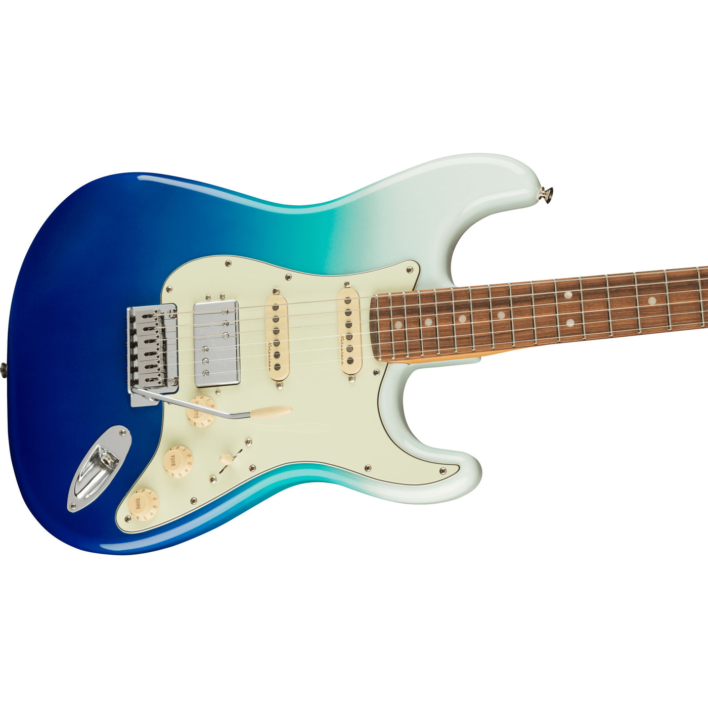 Fender Player Plus Stratocaster HSS Electric Guitar, Belair Blue (0147323330)