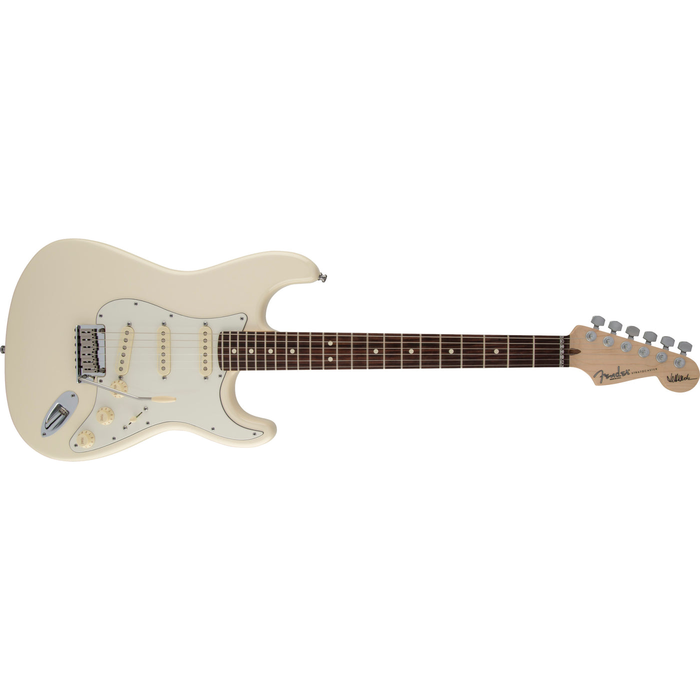 Fender Jeff Beck Stratocaster Electric Guitar, Olympic White (0119600805)