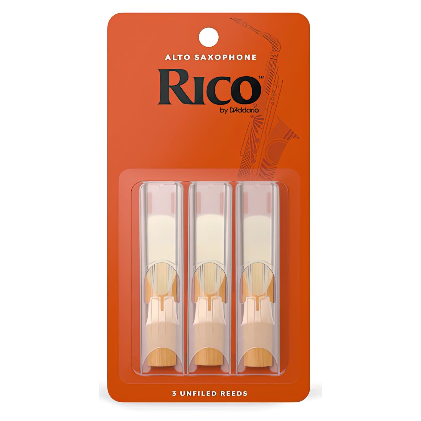 Rico by D'Addario Alto Sax Reeds, Strength 1.5, 3-Pack (RJA0315)