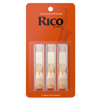 Rico by D'Addario Alto Sax Reeds, Strength 3.5, 3-Pack (RJA0335)