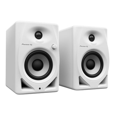 Pioneer DJ DM-40DW 4-Inch Desktop Studio Monitor System, Professional Electronic Audio Equipment - White
