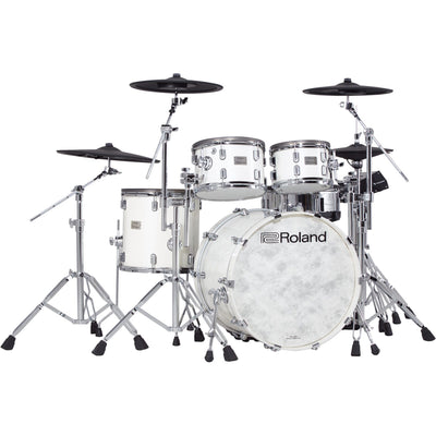 Roland VAD706-2PW V-Drums Acoustic Design Electronic Drum Set - Pearl White Finish