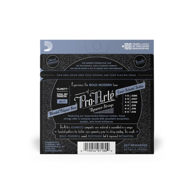 D'Addario Pro-Arté Dynacore Classical Guitar Strings, Titanium Trebles, Hard Tension (EJ46TT)