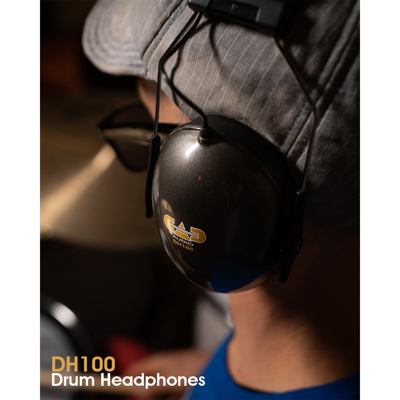 CAD Audio DH100 Drummer Isolation Headphones with 50mm Drivers (DH100)