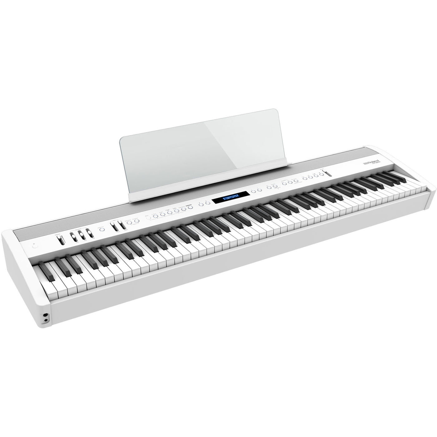 Roland FP-60X Digital Home Piano Keyboard 88 Keys Stereo Amplifier, Bluetooth MIDI & Audio, White