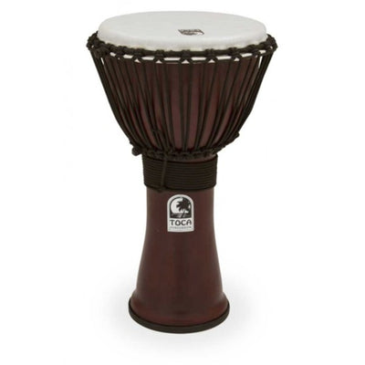 Toca Freestyle II Rope Tuned 10-Inch Djembe in Deep Red Finish (TF2DJ-10R)