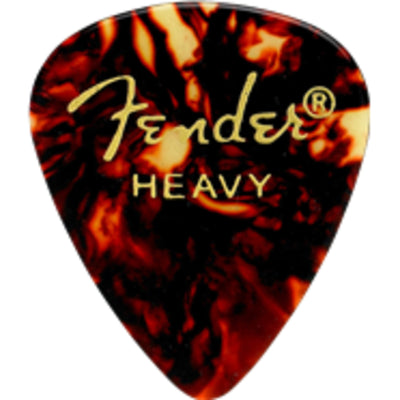 Fender 351 Shape Classic Picks Tortoise Shell, Heavy- 12 Count (1980351900)