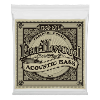 Ernie Ball Earthwood Phosphor Bronze Acoustic Bass Strings, 45-95 Gauge- 4 Strings