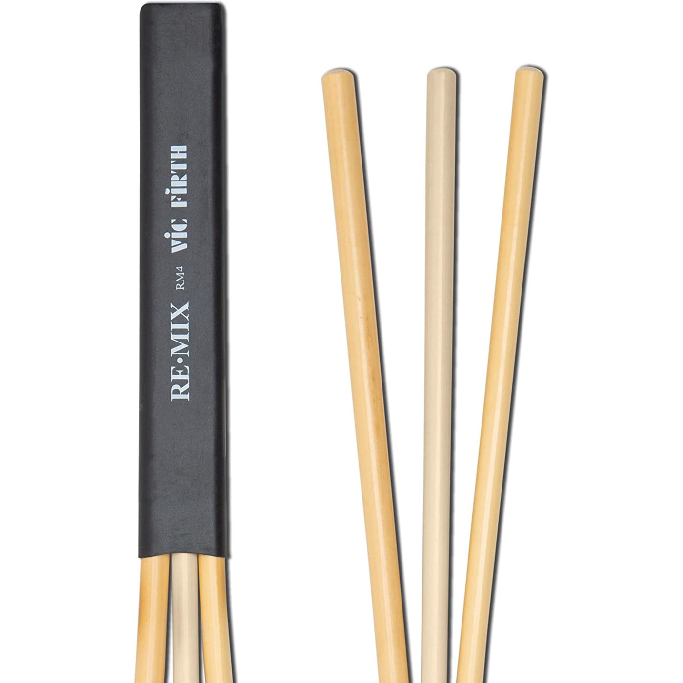 Vic Firth RM4 Re:Mix Drum Brushes, Percussion Instrument, Rattan/Birch Brush