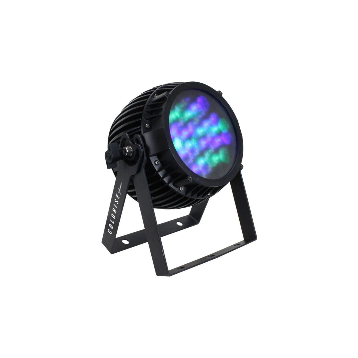 Blizzard 123504 Colorise Zoom RGBAW LED Par Fixture with 36x 3W R/G/B/A/W LEDs, Black Housing