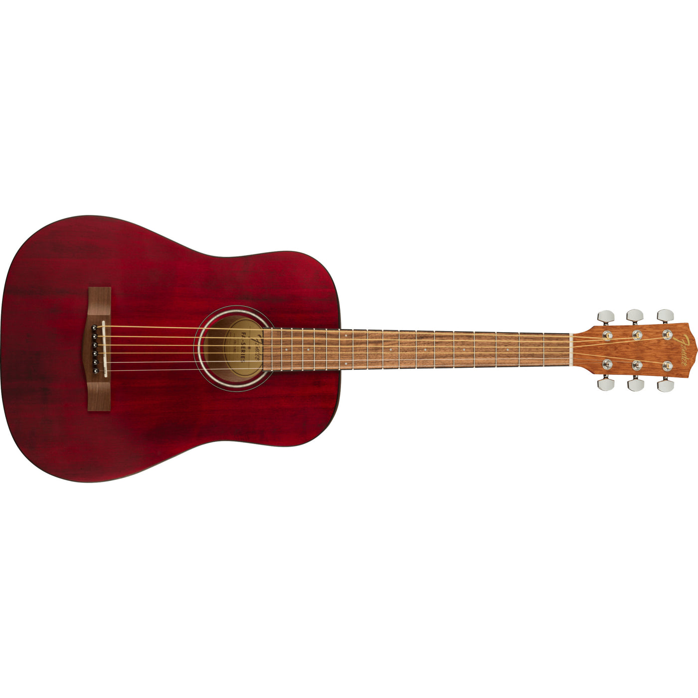 Fender FA-15 3/4 Steel Acoustic Guitar, Red (0971170170)
