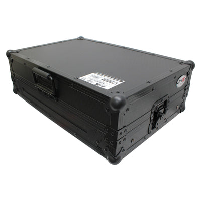 ProX X-DDJSB3LTBL ATA Flight Case, For Pioneer DDJ-SB3 DDJ-FLX4 DDJ-400 DJ Controller, With Laptop Shelf, Pro Audio Gear Storage, Black