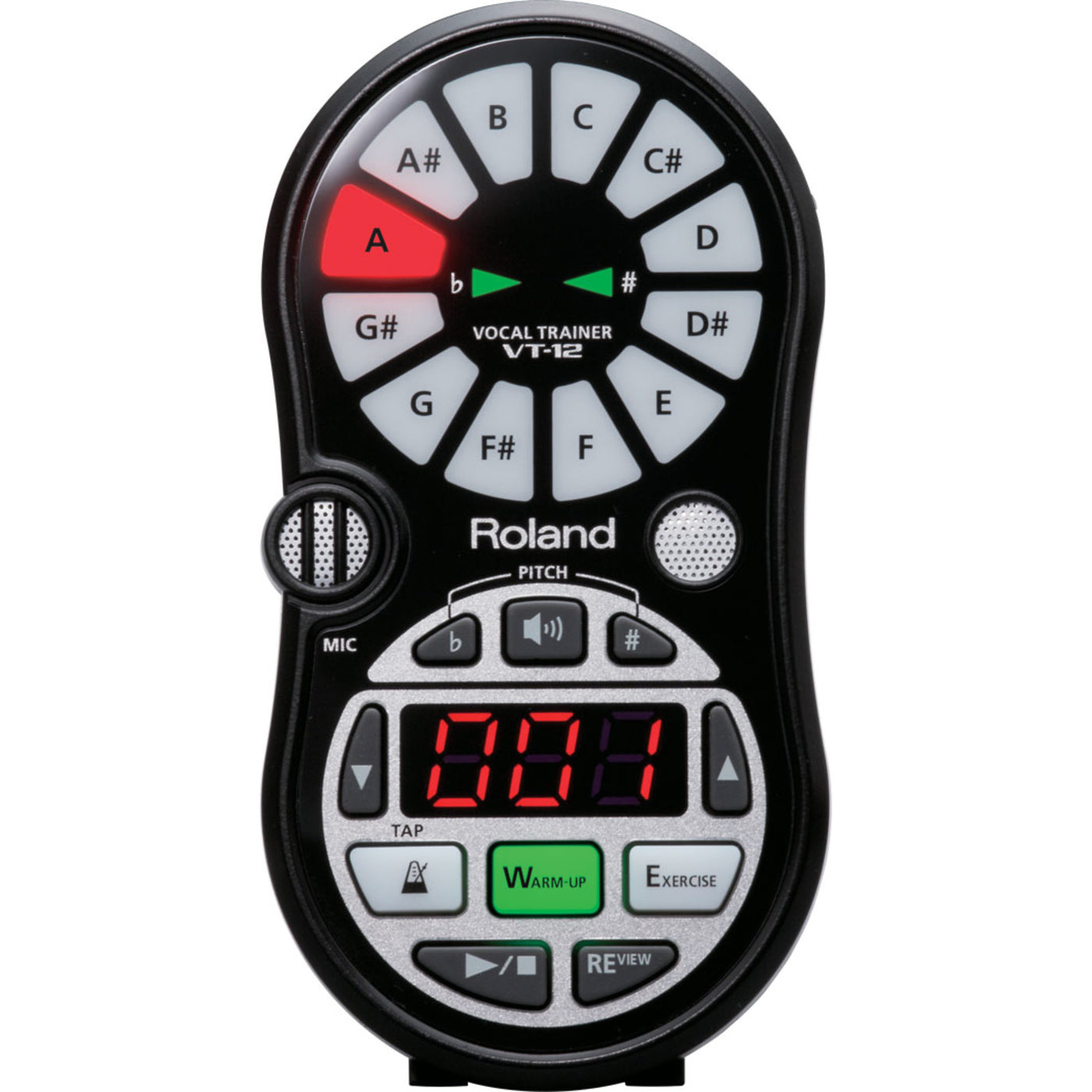 Roland VT-12 Vocal Trainer with Built-In Metronome & Tuner, Black