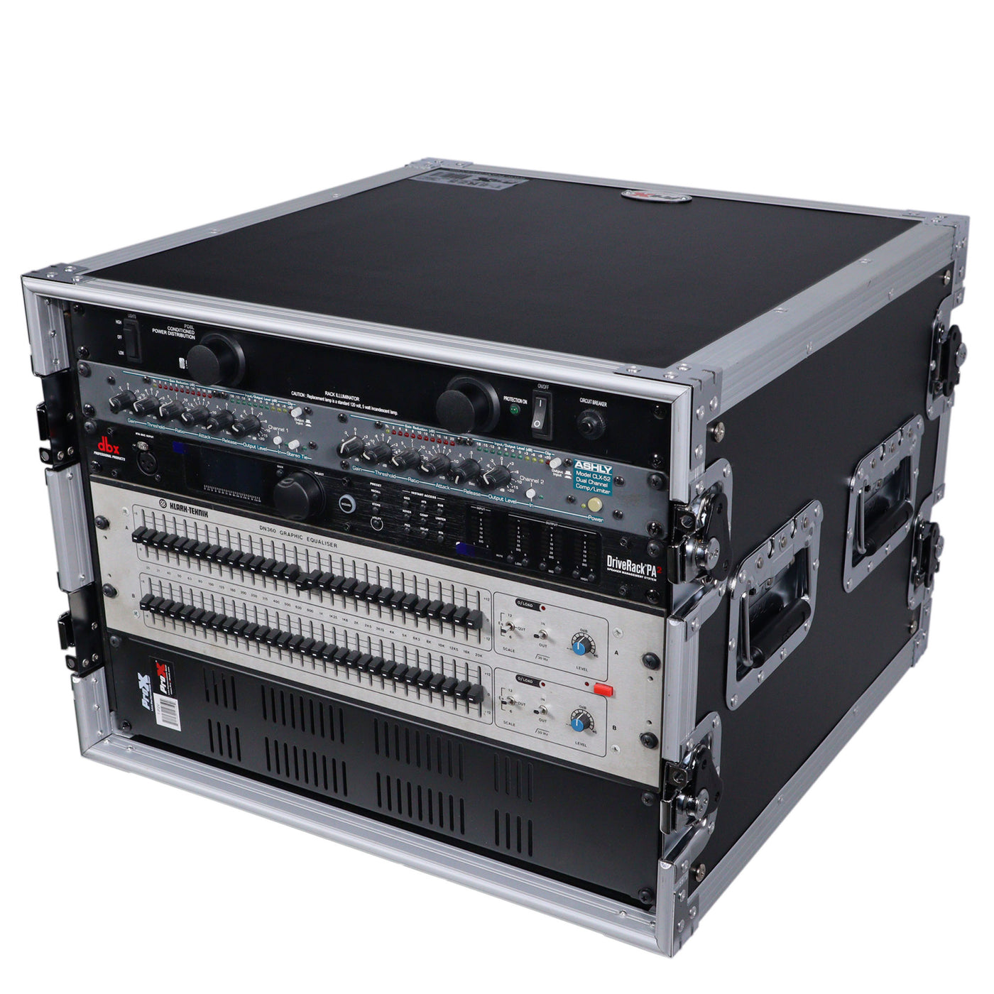 ProX T-8RSS Space Amp Rack Mount ATA Flight Case, Professional Audio Transport Gear, 19" Depth