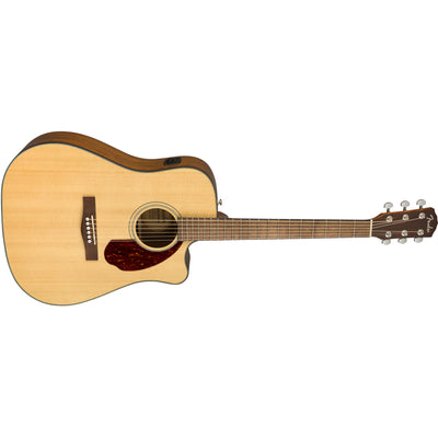 Fender CD-140SCE Dreadnought Acoustic-Electric Guitar with Case, Natural (0970213321)