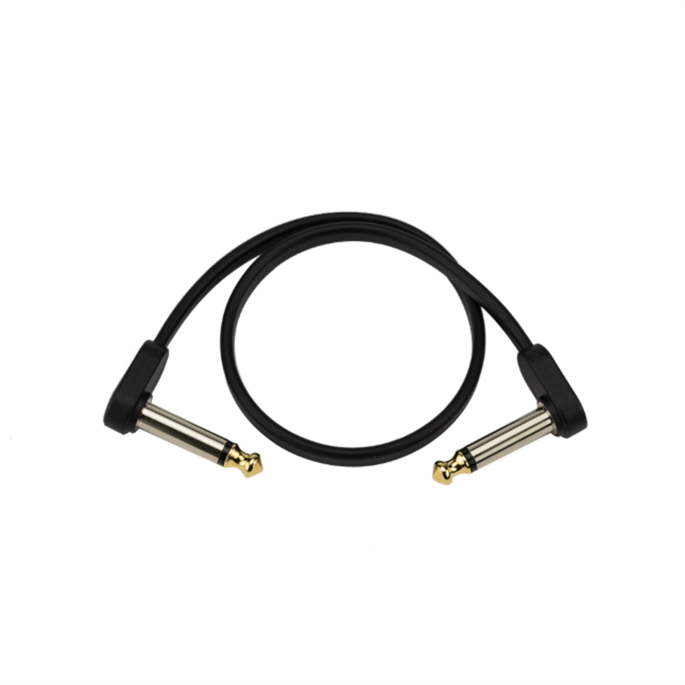 D'Addario Flat Patch Cable, 4-Inch Offset Right Angle, Twin Pack (PW-FPRR-204OS)