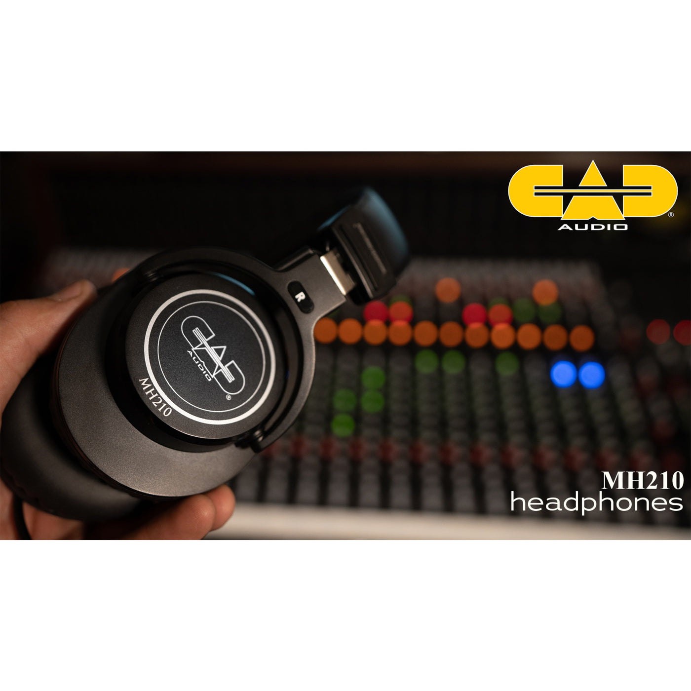 CAD Audio MH210 Closed-Back Studio Headphones with 40mm Drivers - Black (MH210)