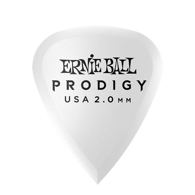 Ernie Ball 2.0mm White Standard Prodigy Picks 6-Pack
