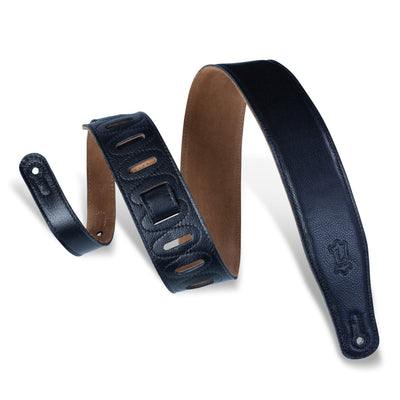 Levy's 2.5" Padded Leather Strap in Black