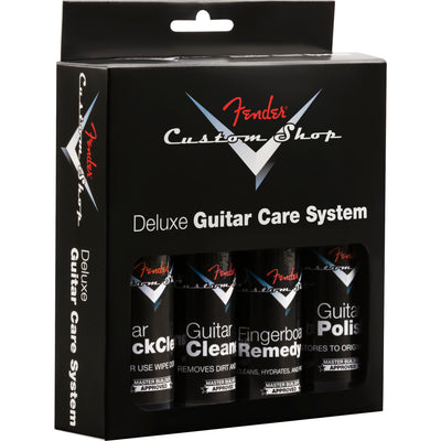 Fender Custom Shop Deluxe Guitar Care System, 4 Pack, Black (0990539000)