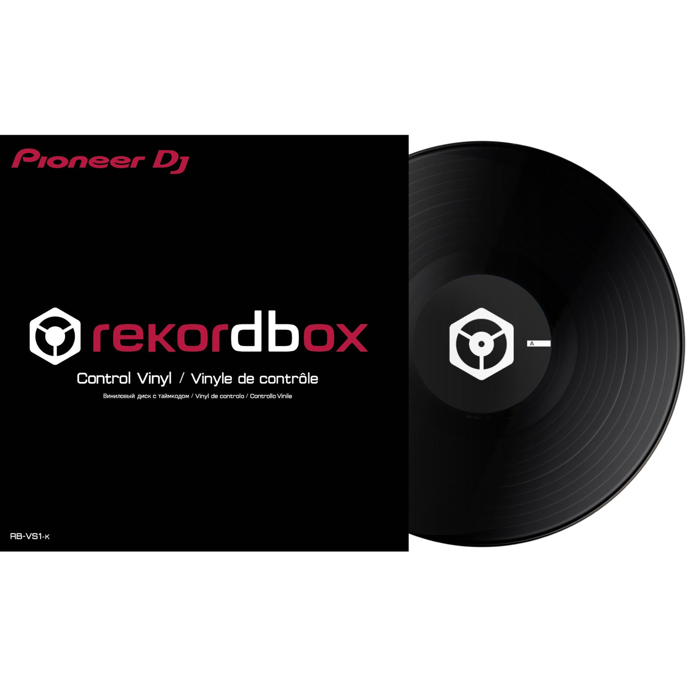 Pioneer DJ RB-VS1-K Control Vinyl Record for Rekordbox DJ, Individual, Professional DJ Equipment, Audio Gear, Black