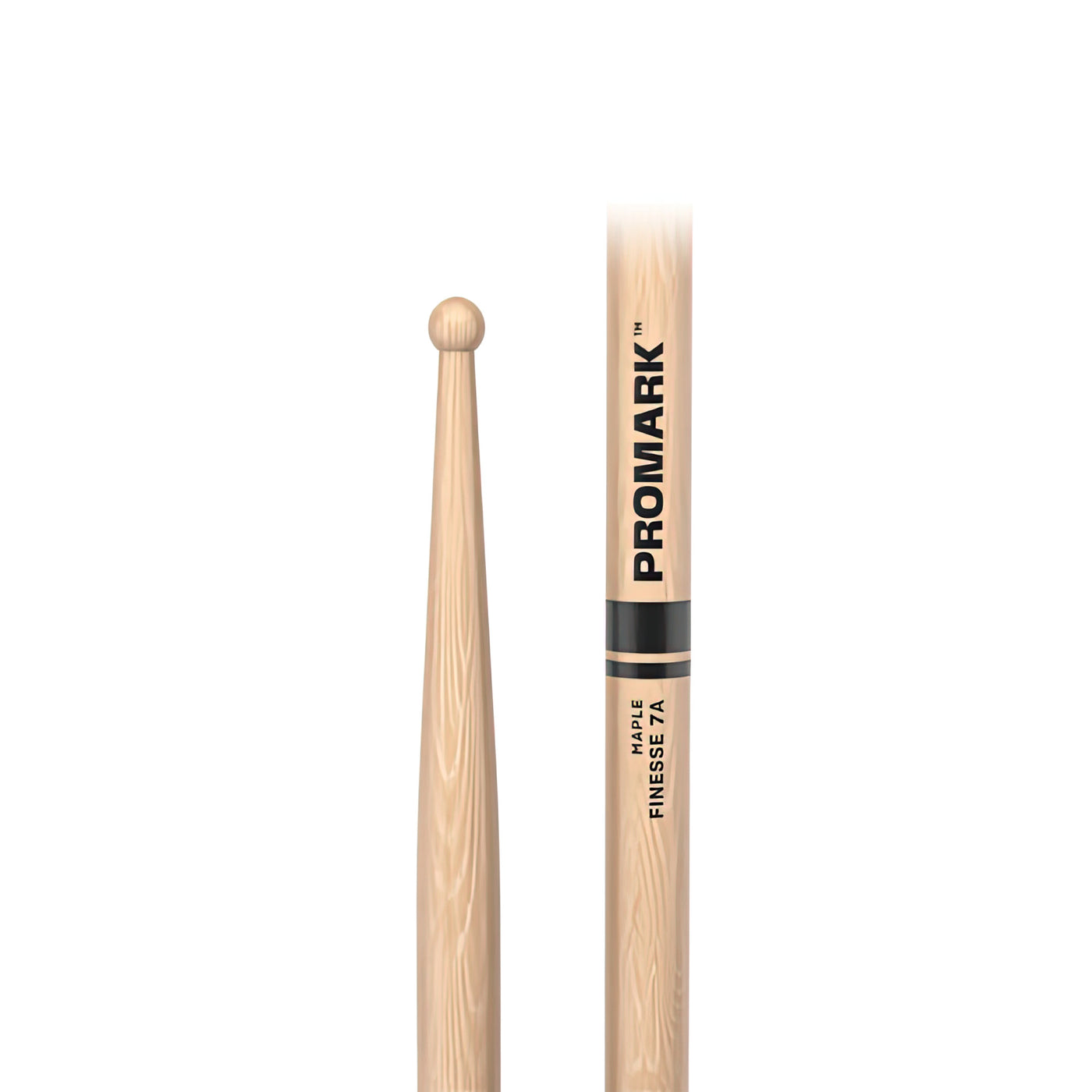 ProMark Finesse 7A Maple Drumstick, Small Round Wood Tip (RBM535RW)