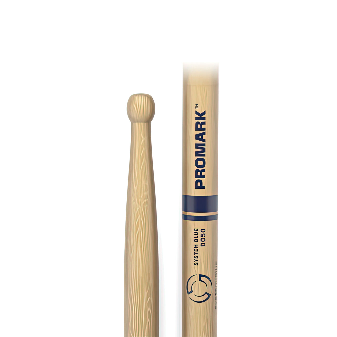 ProMark System Blue DC50 Hickory Drumstick, Wood Tip (TXDC50W)