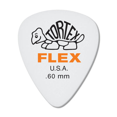 Dunlop 428P060 Tortex Flex Standard Pick .60mm- 12 Pack