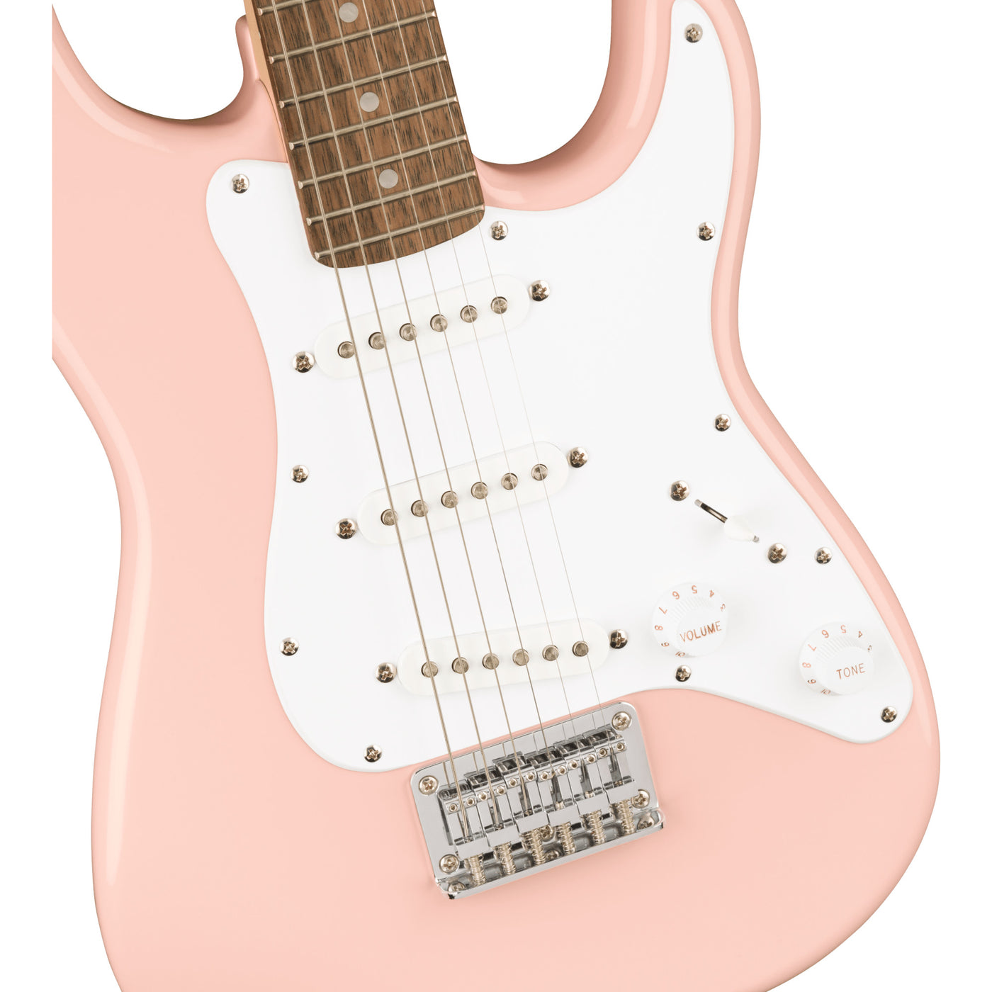 Fender Mini Stratocaster Electric Guitar, Shell Pink (0370121556)
