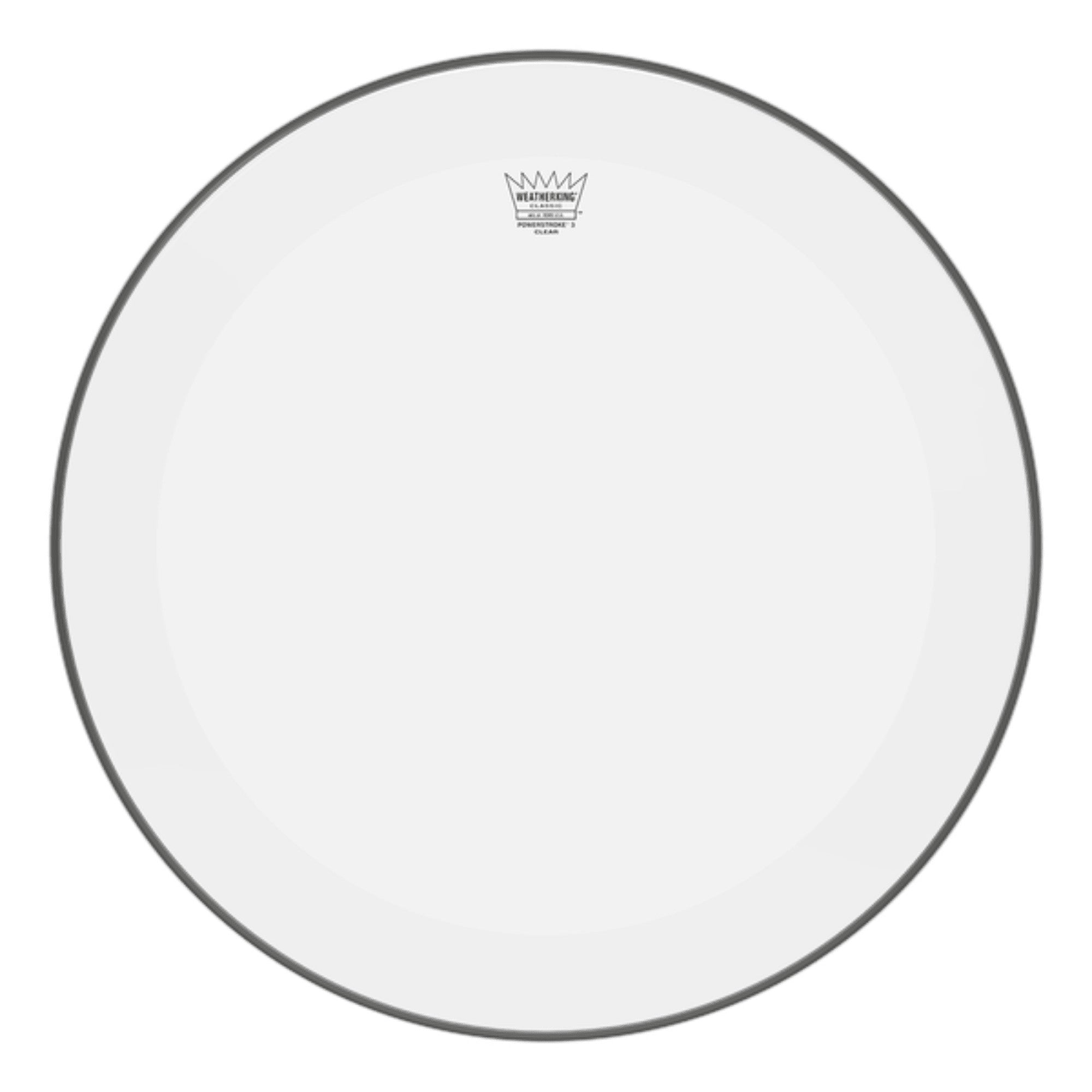 Remo P3-1320-C2 20" Powerstroke P3 Clear Bass Drum Head with Falam Pat – Interst