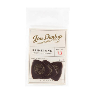 Dunlop 517P130 Primetone Small Triangle Smooth Pick 1.3mm- 3 Pack