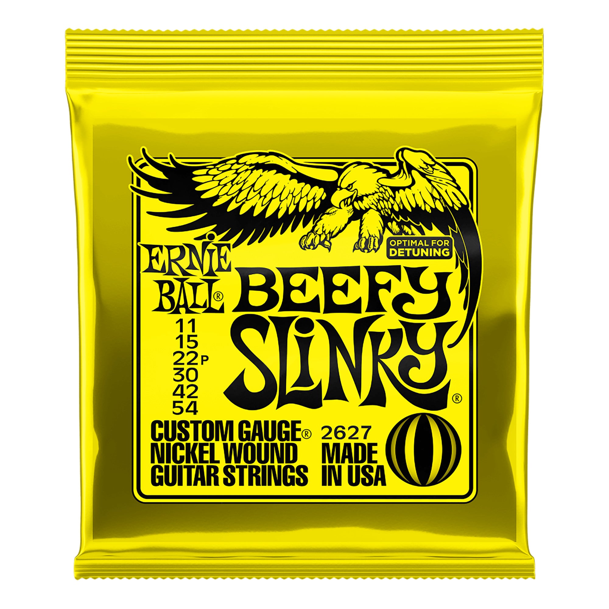 Ernie Ball Beefy Slinky Nickel Wound Electric Guitar Strings, 11-54 Ga – Interst