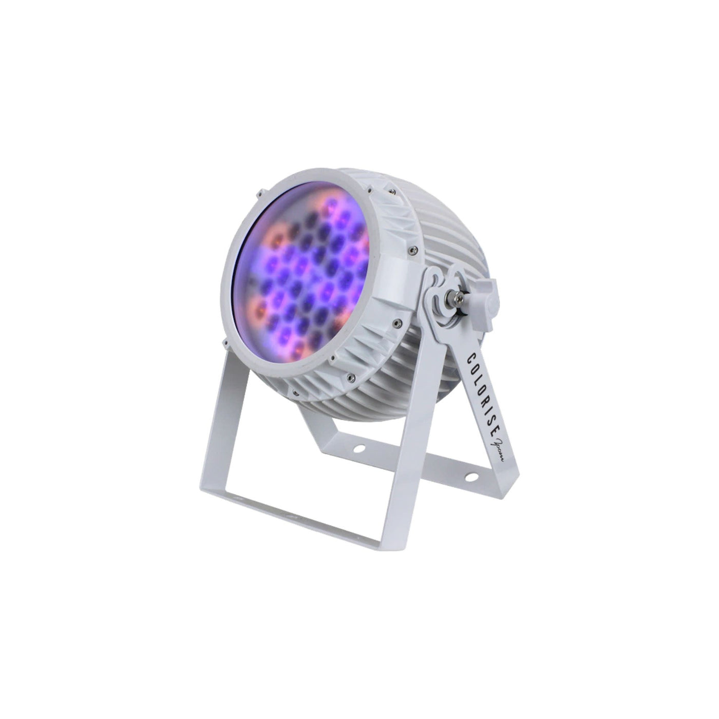 Blizzard 123505 Colorise Zoom RGBAW LED Par Fixture with 36x 3W R/G/B/A/W LEDs, White Housing