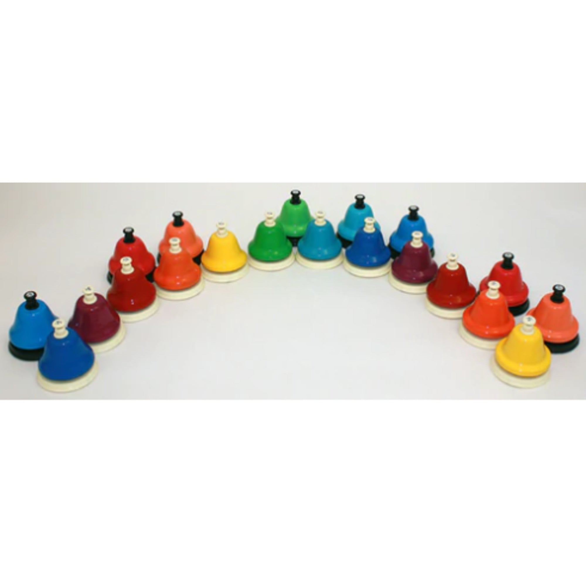 Rhythm Band Colored 20-Note Desk Bell Set, Chromatic Range Low A to Hi – Interst
