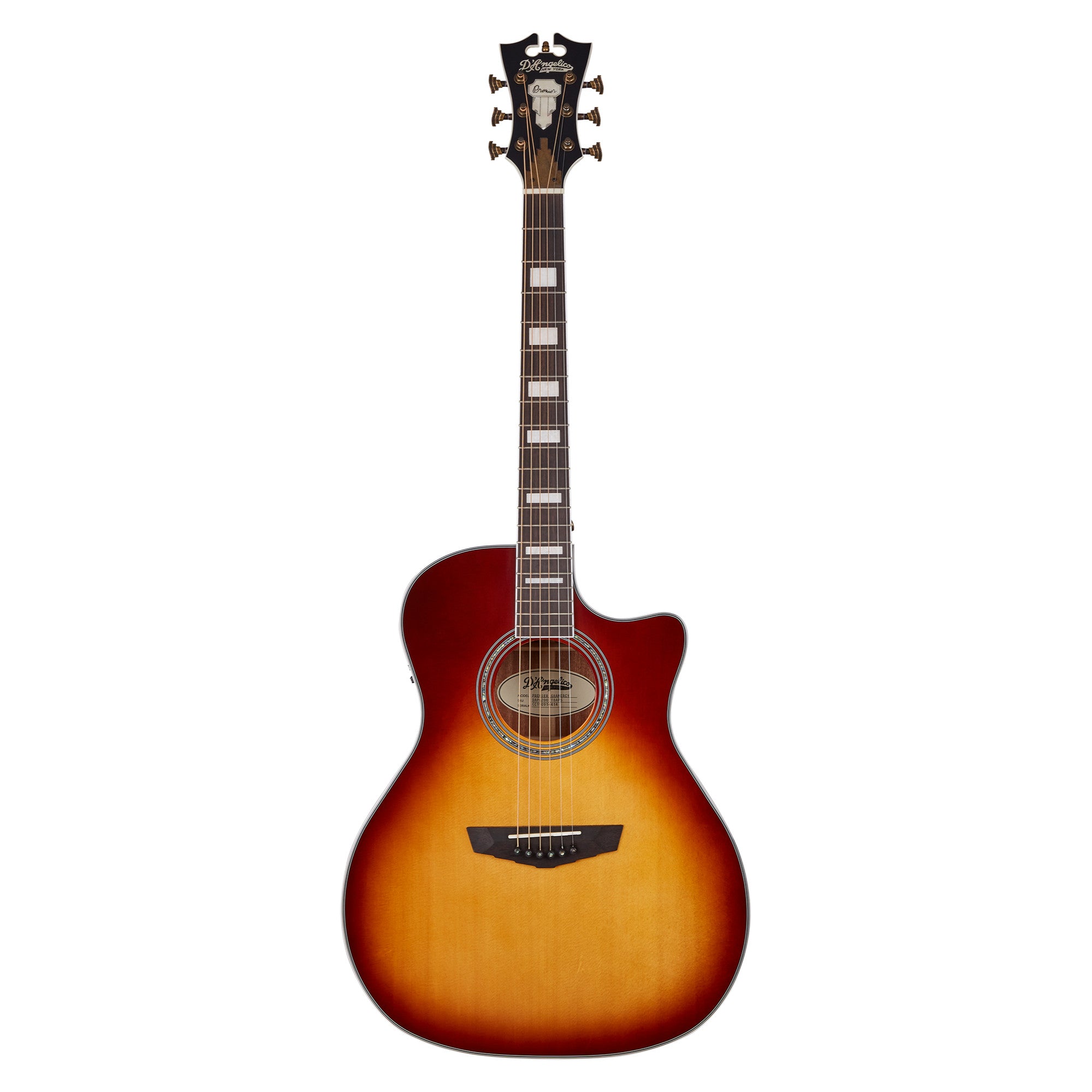 D'Angelico Premier Gramercy Grand Auditorium CE, Iced Tea Burst – Interstate Mus
