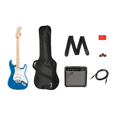 Fender Affinity Series Stratocaster HSS Pack, Lake Placid Blue (0372820002)