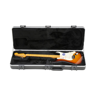 SKB Pro Rectangular Electric Guitar Case - Strat/Tele Hardshell Strat/Tele-style Guitar Case with ABS Exterior Shell, Cushion Handles, and TSA Accepted Locks (1SKB-66PRO)