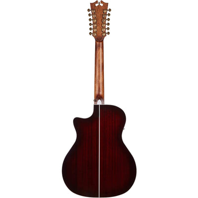 D'Angelico Fulton Grand Auditorium 12-String CE, Trans Black Cherry Burst (DAPG212TBCBAPS)