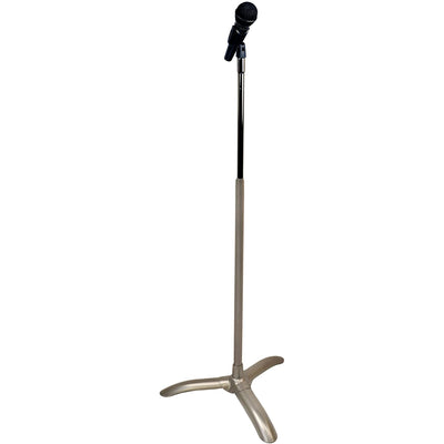 Manhasset Adjustable Height Universal Chorale Microphone Stand, Silver (3016SLV)