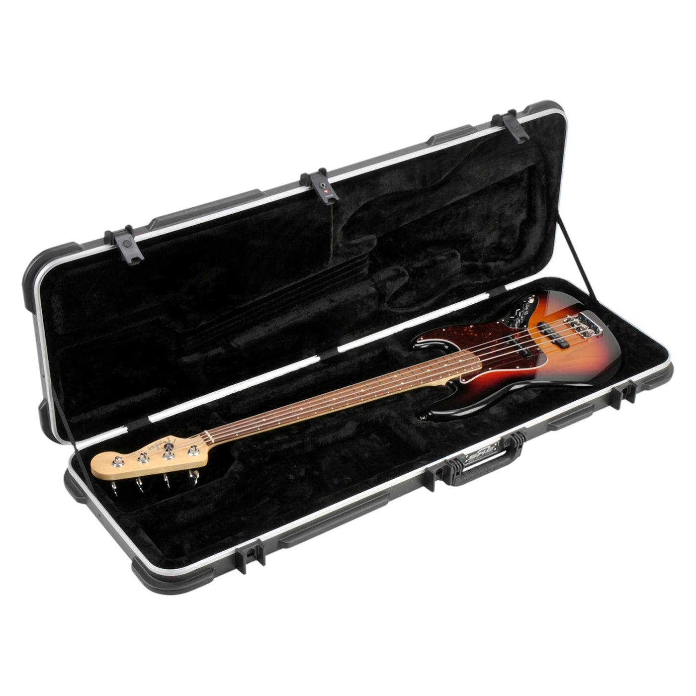 SKB Cases 1SKB-44 Roto-Molded Deluxe Bass Guitar Case, TSA Latch and Over-Molded Handle